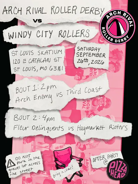 Arch Rival Roller Derby vs. Windy City Rollers Double Header