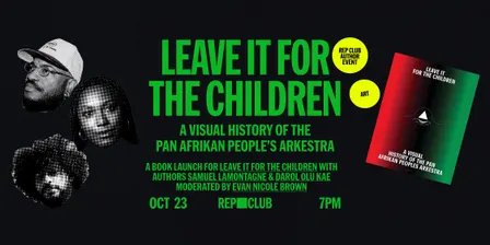 BOOK EVENT: Leave It For The Children