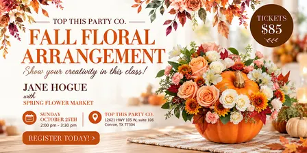 Hello, Fall! Pumpkin Floral Workshop