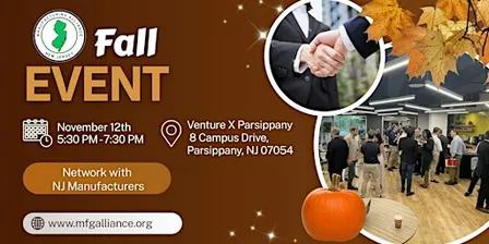 Manufacturing Alliance New Jersey (MANJ) Fall Event