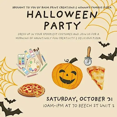 Halloween Art & Pizza Party