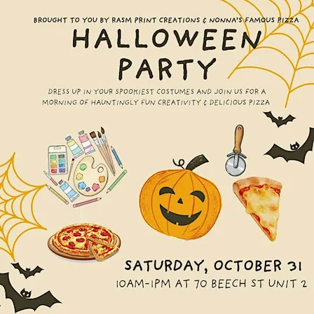 Halloween Art & Pizza Party