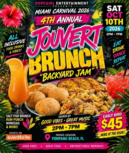Miami Carnival - Jouvert Brunch