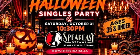 The 15FirstDates Ottawa Halloween Singles Party (Age 35 and under)