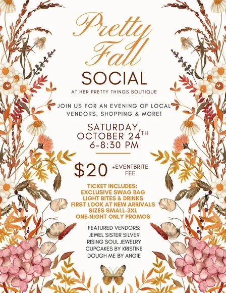 Pretty Fall Social at Her Pretty Things Boutique