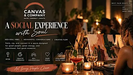 Social Sip & Paint @ Canvas & Company | BYOB | WPB | 18+