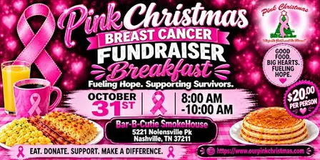 Pink Christmas Breakfast for the CURE