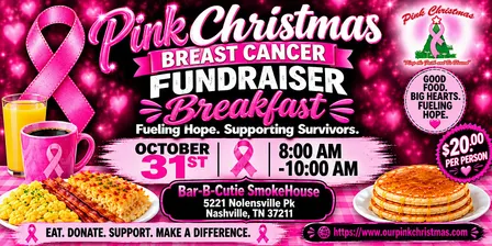 Pink Christmas Breakfast for the CURE