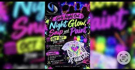 Halloween, Night Glow, Snip and Paint