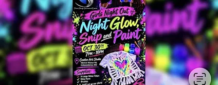 Halloween, Night Glow, Snip and Paint
