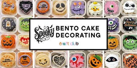 Spooky Bento Cake Decorating
