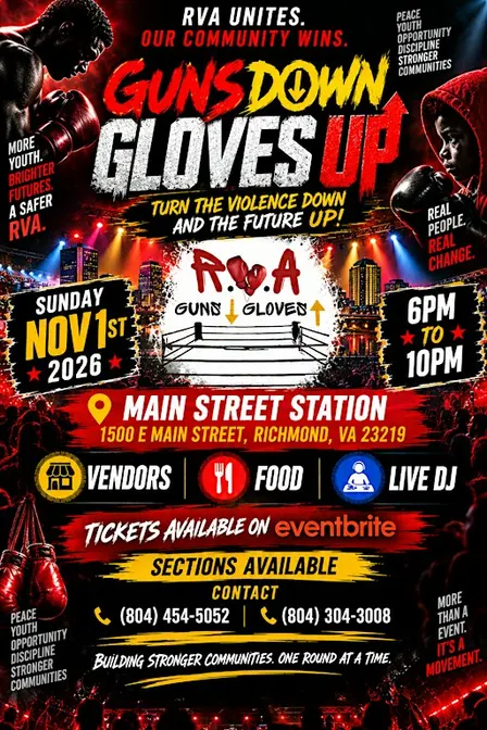 RVA Guns Down Gloves Up