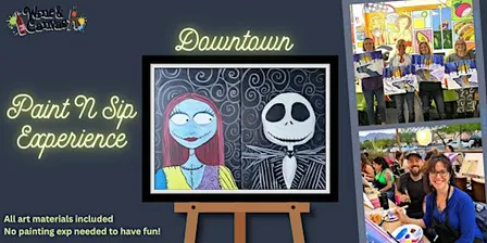 Downtown Paint and Sip – Datenight Jack and Sally