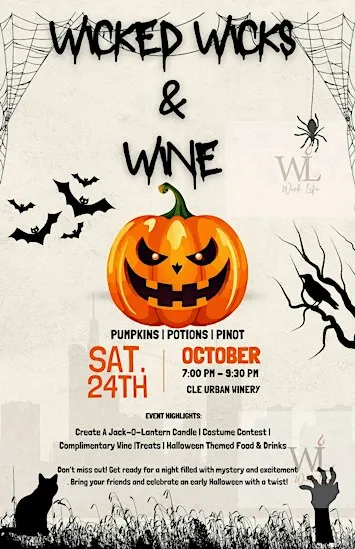 MIX YOUR POTION-A HALLOWEEN CANDLE, WINE & BITES EXPERIENCE
