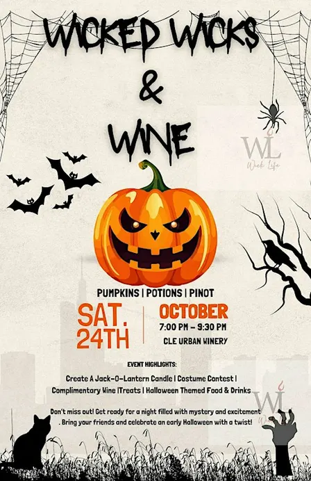 MIX YOUR POTION-A HALLOWEEN CANDLE, WINE & BITES EXPERIENCE