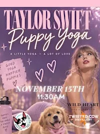 Taylor Themed Puppy Yoga