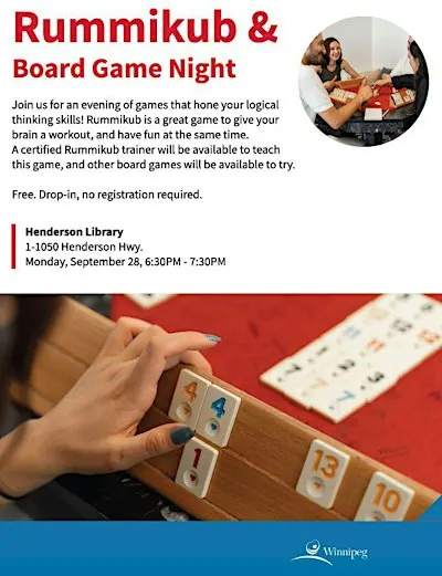 Rummikub at Henderson Library