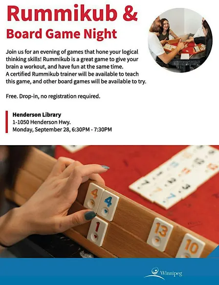 Rummikub at Henderson Library