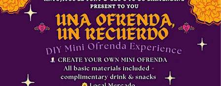 UNA OFRENDA, UN RECUERDO
