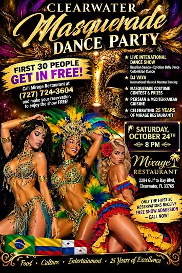 Elegant Masquerade Dinner Show