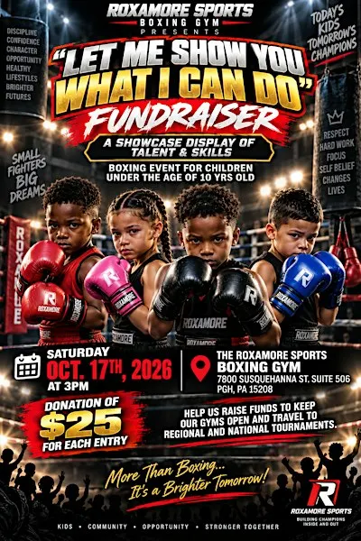 "Let Me Show You What I Can Do" Boxing Showcase for kids 10 & under