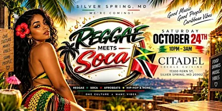 REGGAE Meets Soca in Silver Spring, MD