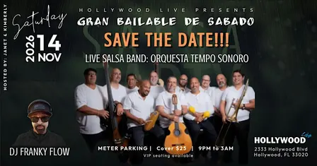 LIVE Salsa Band & Dancing at Hollywood Live