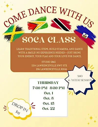 B.rooted Movement Presents: Soca Dance Night