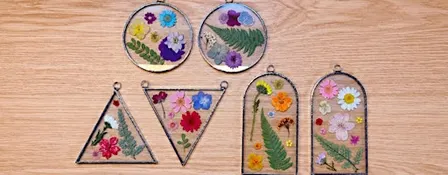 Stained Glass: Pressed Flower Suncatcher