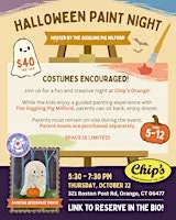 Halloween Paint Night with The Giggling Pig Milford