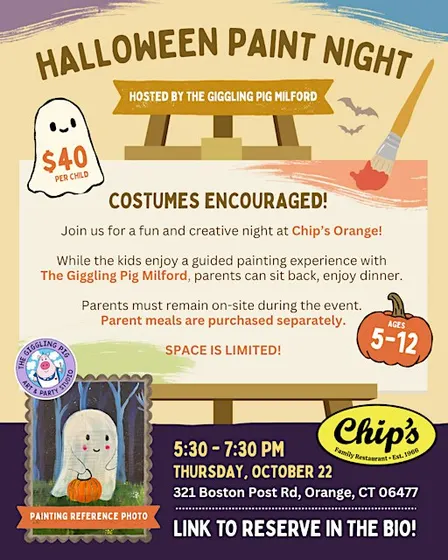 Halloween Paint Night with The Giggling Pig Milford