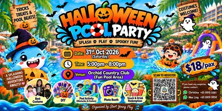 Start Young Halloween Pool & Carnival Party at Orchid Country Club