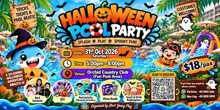 Start Young Halloween Pool & Carnival Party at Orchid Country Club