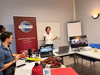 Toastmasters Namur : prise de parole en français - sur place