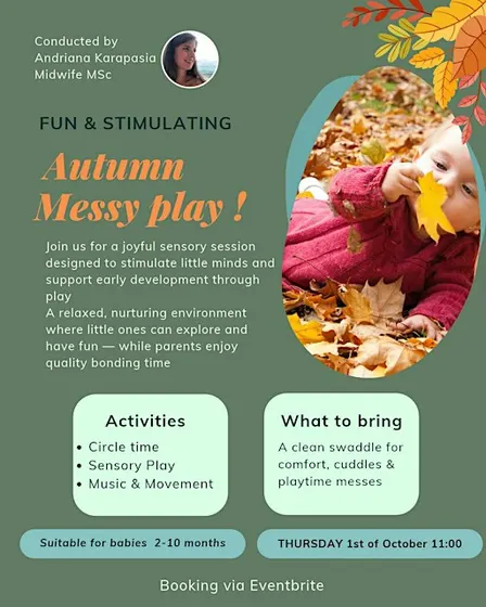 Baby Messy Play - Autumn Leaves -  2 - 12 months