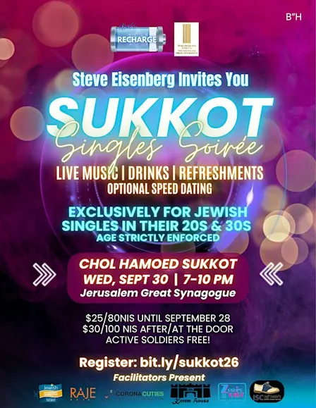 Sukkot Singles Soiree 2026