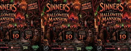 RADIO BASE + DYMONDRNC : SINNERS HALLOWEEN MANSION PARTY LOS ANGELES OCT 31