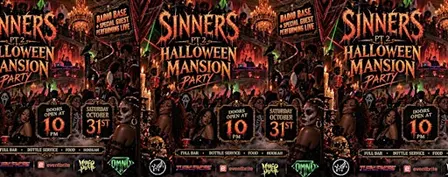 RADIO BASE + DYMONDRNC : SINNERS HALLOWEEN MANSION PARTY LOS ANGELES OCT 31