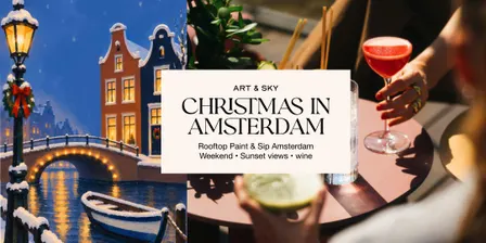 Saturday Rooftop Painting: 3h00 "Christmas  in Amsterdam " Zoku Amsterdam