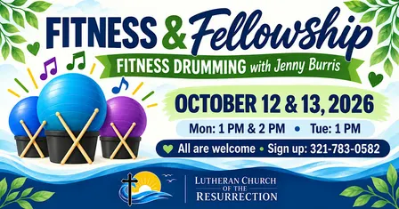 Fitness & Fellowship: Fitness Drumming with Jenny Burris [Session 3]