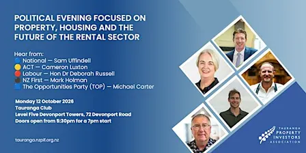 Political evening focused on property, housing and the rental sector.