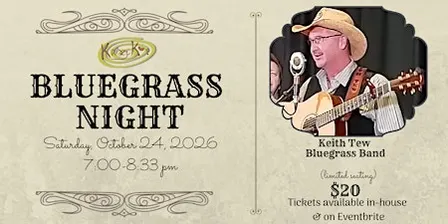 Bluegrass Night with Keith Tew Bluegrass Band