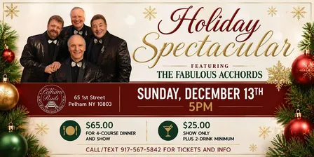 The Acchords Holiday Doo Wop To Disco Show Spectacular in Pelham N.Y.