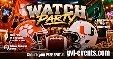 Clemson vs Miami Watch Party!