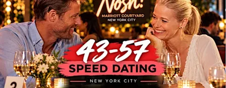 In Person Speed Dating for NYC Singles 43-57 I NYC