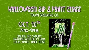 Halloween Sip & Paint at Town Brewing Co.
