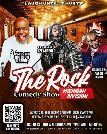 The Rock Comedy Show Michigan "Laugh Until it Hurts"