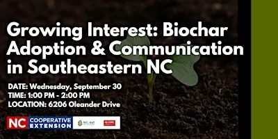 Growing Interest: Biochar Adoption & Communication in Southeastern NC
