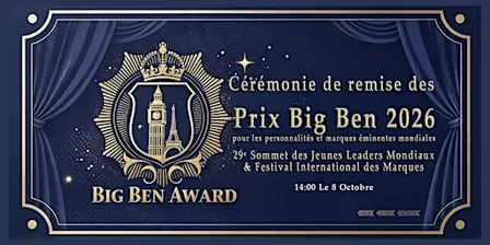 2026 Big Ben Award Global Outstanding Ceremony France