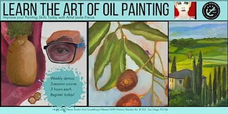 Learn the Art of Oil Painting with Artist Leslie Pierce/ 5 Sessions